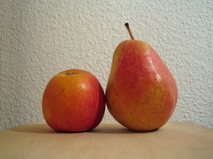 Apfel Äpfel und Birnen